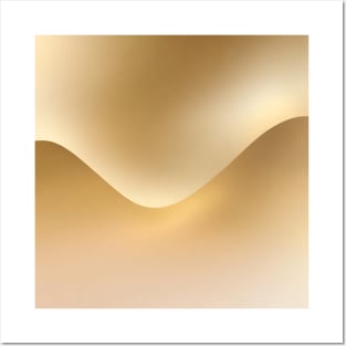 Golden Wave Posters and Art